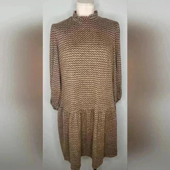 52seven Dress Mock Neck Sweater Dress Long-Sleeve Mock Neck Hacci Sz Large - Picture 6 of 11